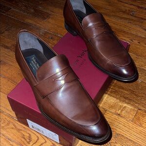 To Boot New York Francis Burnished Brown Calf Loafer